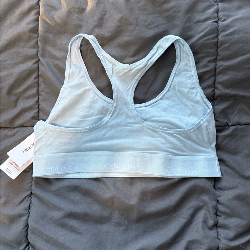 Calvin Klein Light Blue Racerback Bra - Picture 2 of 4